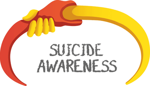 transparent suicide awareness logo with helping hands design - Download Free Stock Videos Pikwizard.com
