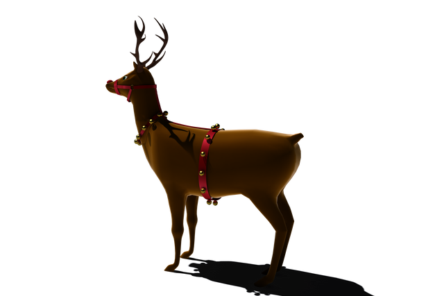 Transparent Reindeer with Bells in Festive Harness - Download Free Stock Videos Pikwizard.com