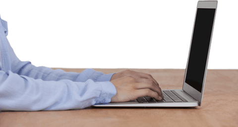Transparent Desk Scene with Businesswoman Using Laptop - Download Free Stock Videos Pikwizard.com