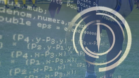 Digital Data Overlay with Football Player Action