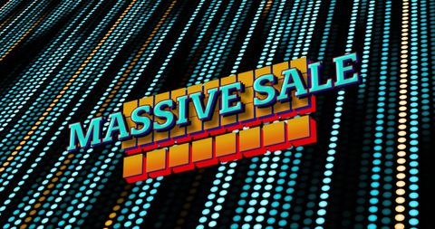 Retro Textured Massive Sale Burst Digital Design - Download Free Stock Images Pikwizard.com