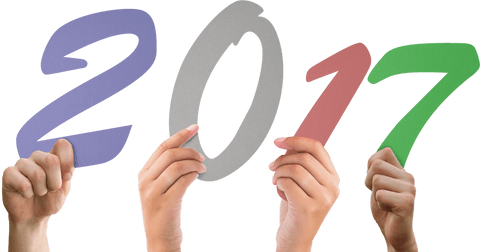 hands holding colorful 2017 numbers on transparent background - Download Free Stock Videos Pikwizard.com