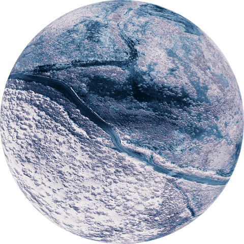 digital illustration of mysterious blue planet on transparent background - Download Free Stock Videos Pikwizard.com