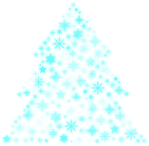 abstract transparent christmas tree in pastel blue hues - Download Free Stock Videos Pikwizard.com