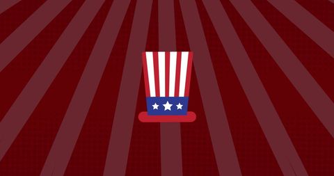 Festive Patriotic Hat with American Flag Motif