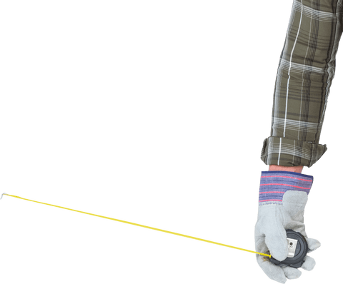 repairman arm with measuring tape on transparent background - Download Free Stock Videos Pikwizard.com