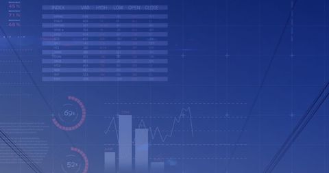 Digital Interface with Data Charts and Graphs Overlaying Electric Pylons - Download Free Stock Images Pikwizard.com