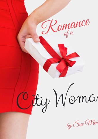 Woman in Red Dress Holding Gift Inspirational Book Cover Design