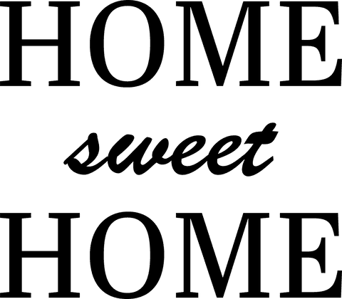 black home sweet home text on transparent background - Download Free Stock Videos Pikwizard.com