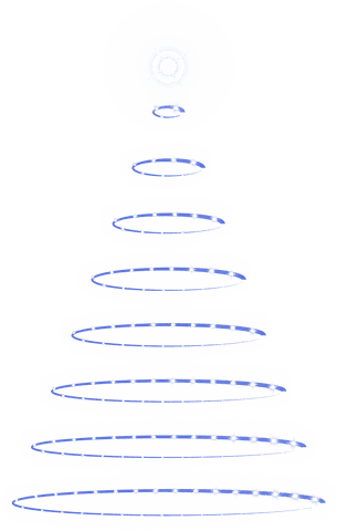 transparent digital christmas tree with spirals illustration - Download Free Stock Videos Pikwizard.com