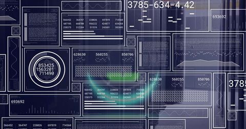Digital Financial Data Interface Amid Rising Graphical Elements - Download Free Stock Images Pikwizard.com