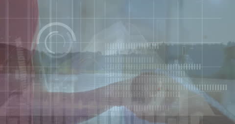 Digital Financial Interface Overlaid on Payment Scene