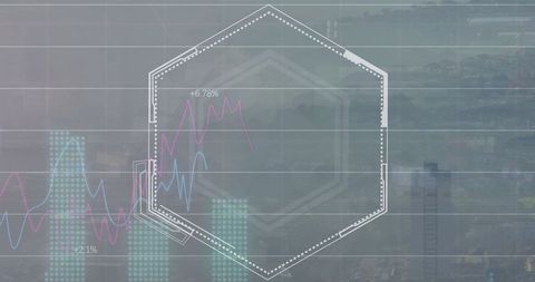 abstract city with overlaying tech graph displays futuristic analytics - Download Free Stock Images Pikwizard.com