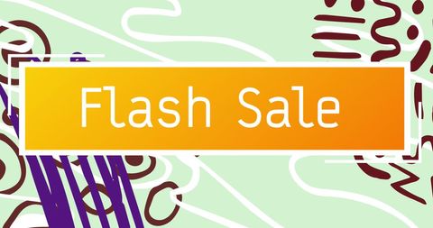 Flash sale promotion with bright abstract background