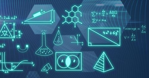 Mathematical and Scientific Formulas on Digital Screen - Download Free Stock Images Pikwizard.com