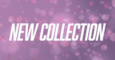 Modern New Collection Announcement with Purple Bokeh Background - Download Free Stock Images Pikwizard.com