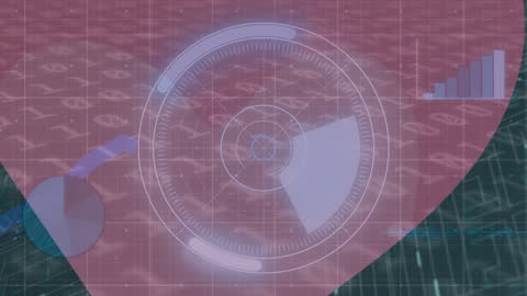 Futuristic Data Interface with Holographic Elements