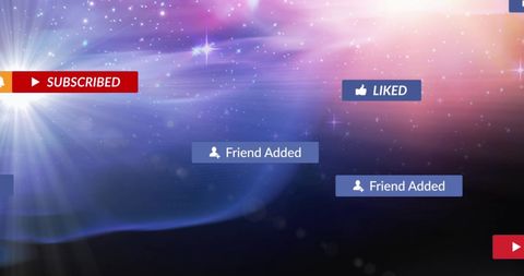 Digital Communication Interface with Galaxy Effect - Download Free Stock Images Pikwizard.com