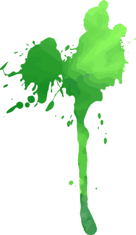 green abstract tree silhouette with colorful paint splatter on transparent background - Download Free Stock Videos Pikwizard.com