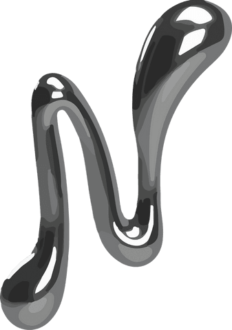 Futuristic Abstract Metallic S-Shape Floating on Transparent Background - Download Free Stock Videos Pikwizard.com