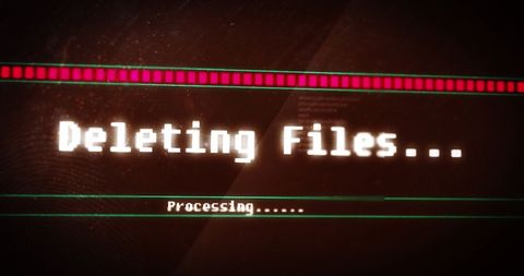 digital file deletion process on computer screen background - Download Free Stock Images Pikwizard.com