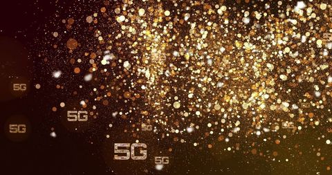 5G Data Network Represented by Glowing Particle Technology - Download Free Stock Images Pikwizard.com