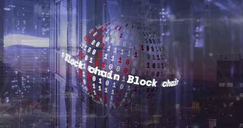 Blockchain Globe with Digital Data Overlays Concept - Download Free Stock Images Pikwizard.com