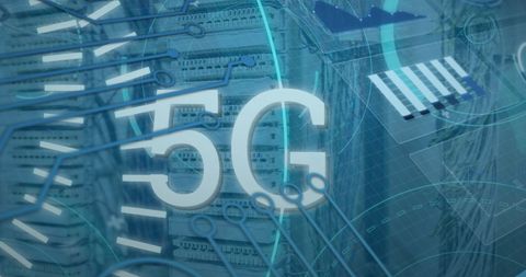 5G Network Technology Futuristic Digital Interface - Download Free Stock Images Pikwizard.com