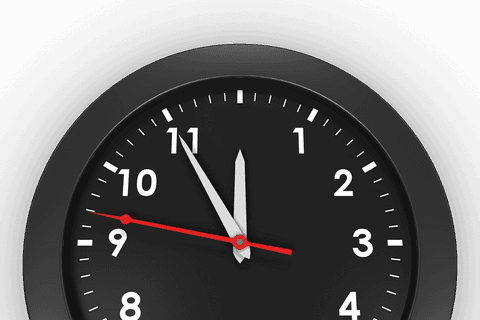 transparent half faceless black clock indicating passing time - Download Free Stock Videos Pikwizard.com