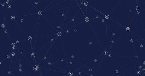 Financial Data Network Interconnected Technology Background - Download Free Stock Images Pikwizard.com