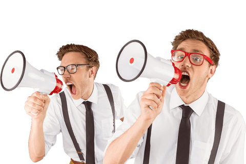 nerds angry shouting megaphone transparent debate concept - Download Free Stock Videos Pikwizard.com