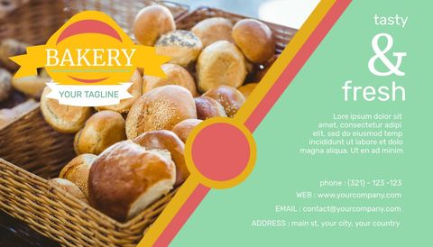 Tempting Bakery Promotion with Freshly Baked Bread Display - Download Free Stock Templates Pikwizard.com