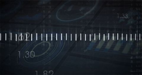 Digital Interface Displaying Data Visualization Graphics