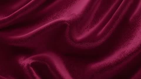 Flowing Burgundy Satin Fabric Video Loop Showing Soft Drapes and Luxe Sheen