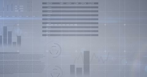 Digital Data Analytics Display in Grey Interface - Download Free Stock Images Pikwizard.com