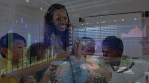 Dynamic Data Visualization with Diverse Classroom Overlay