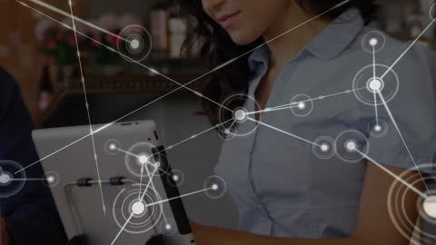 Global Connectivity Concept with Network Overlay and Tablet Use