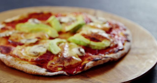 Close-Up of Delicious Homemade Pizza with Toppings - Download Free Stock Images Pikwizard.com