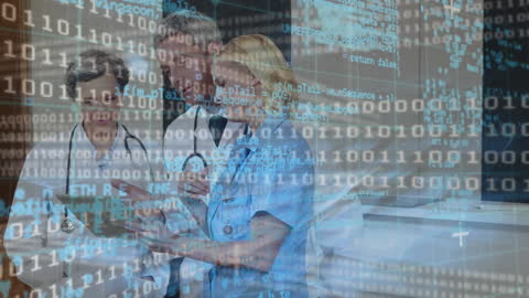 Doctors Analyzing Data in Digital Interface Environment