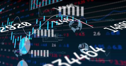 Dynamic Stock Market Data with Changing Numbers and Graphs