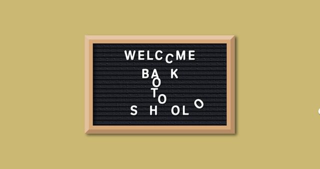 Scattered Letterboard Back to School Concept - Download Free Stock Images Pikwizard.com