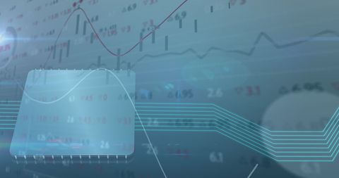 Digital Financial Data and Computer Chip Technology - Download Free Stock Images Pikwizard.com