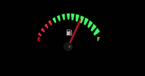 Fuel Gauge Display Moving Full Consumption Concept - Download Free Stock Images Pikwizard.com