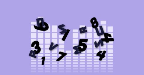 Abstract Digital Numbers on Monitoring Grid - Download Free Stock Images Pikwizard.com