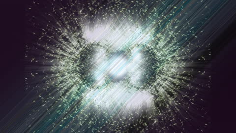 Abstract Digital Light Trail Patterns with Dynamic Spots