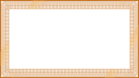 transparent ornamental frame with gold greek key and teal center - Download Free Stock Videos Pikwizard.com