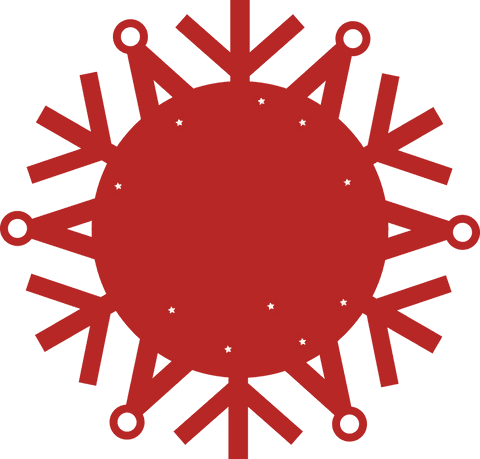 Red Snowflake with Copy Space on Transparent Background - Download Free Stock Videos Pikwizard.com