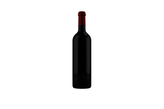 Black Wine Bottle Transparent Illustration Isolated Background - Download Free Stock Videos Pikwizard.com