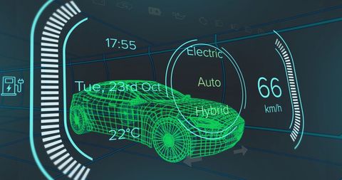 Futuristic Car Digital Interface Mockup Display - Download Free Stock Images Pikwizard.com