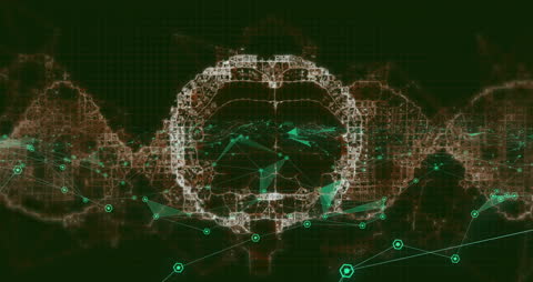 Futuristic Brain Network with Digital Data Interface